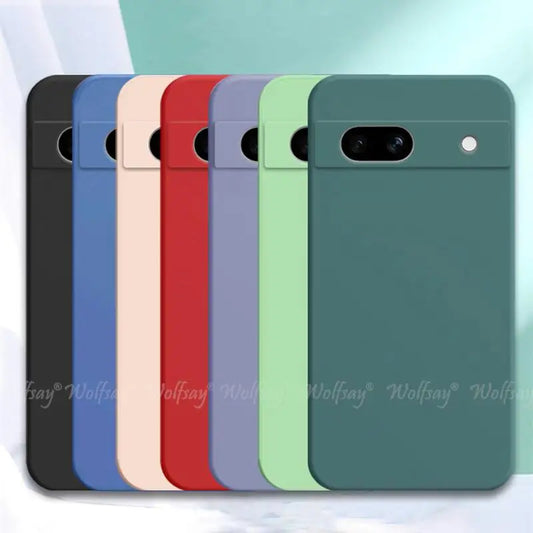 For Google Pixel 7A Case Liquid Silicone Rubber Protector Phone Case Google Pixel 8A 8 Pro 7A 7 6A 6 Pro Cover TPU Pixel 7A Case