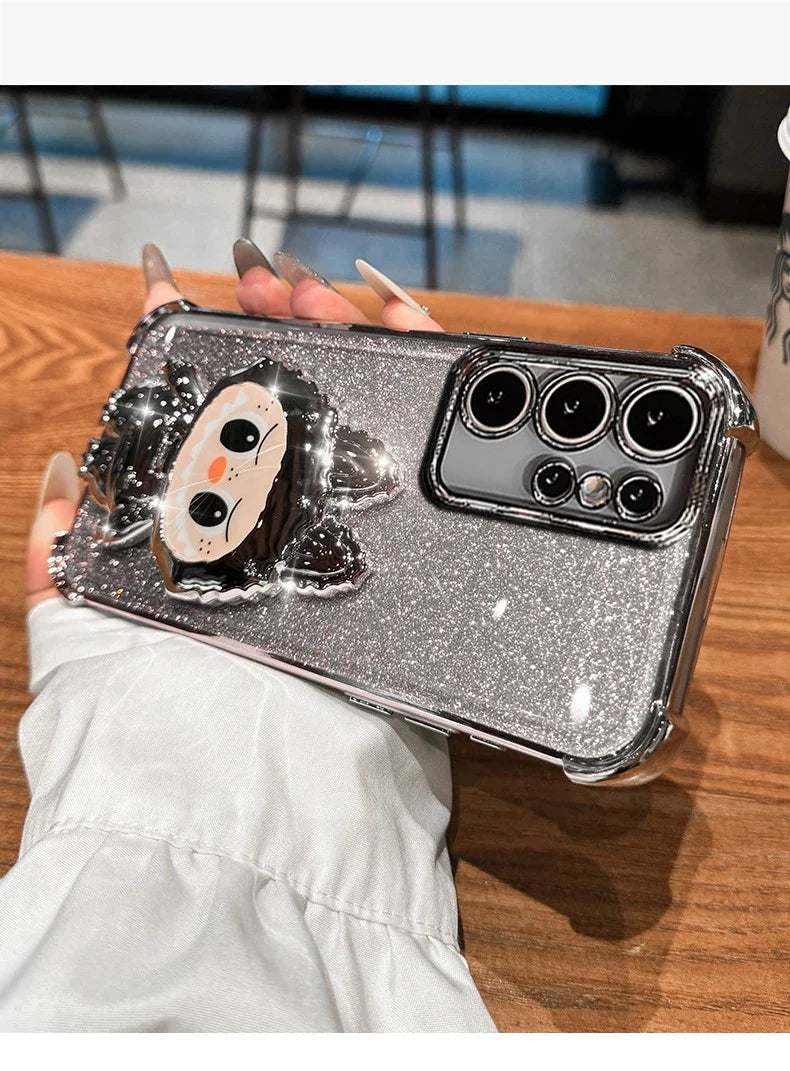 Glitter Mirror Silicone Case for Samsung Galaxy S25 Ultra