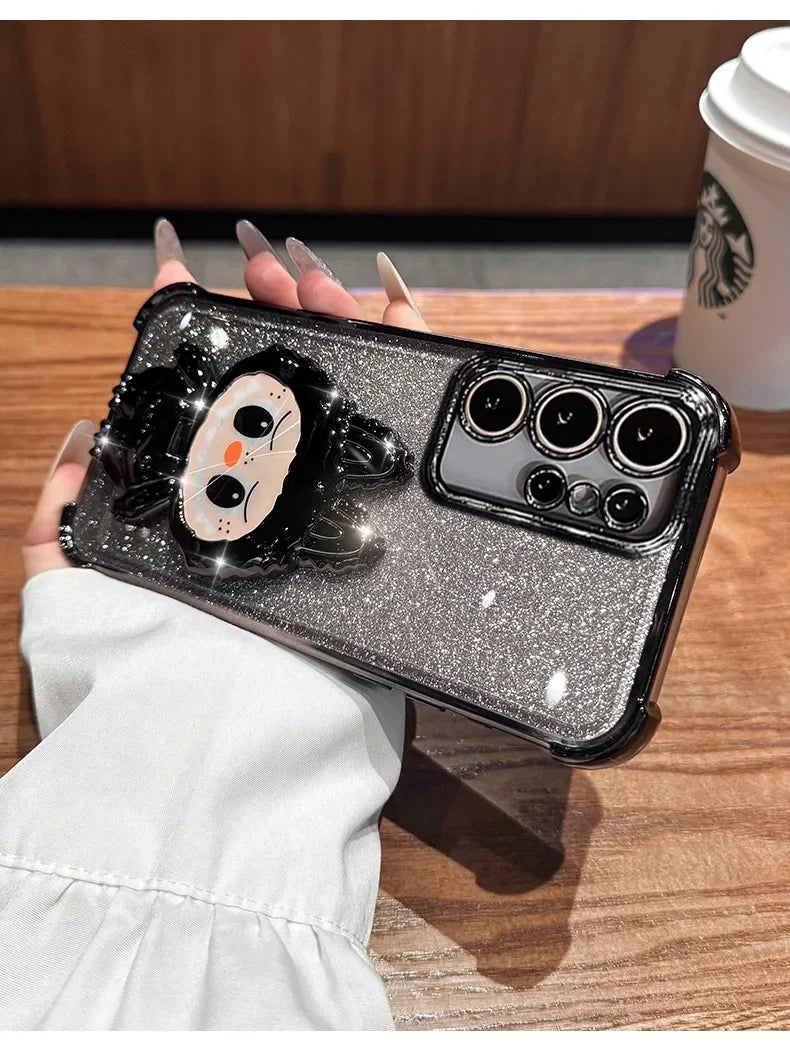 Glitter Mirror Silicone Case for Samsung Galaxy S25 Ultra