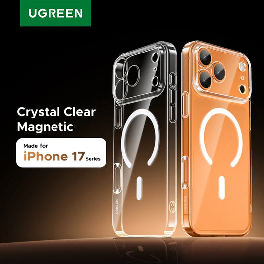 UGREEN Magnetic Shockproof Transparent Not Yellowing Premium Magsafe Case for iPhone 17