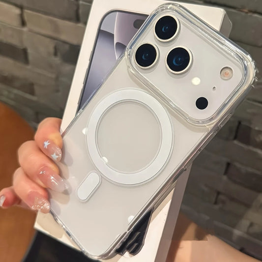 MagSafe Transparent Magnetic Case – iPhone 17/16/15/14/13/12/11 & More