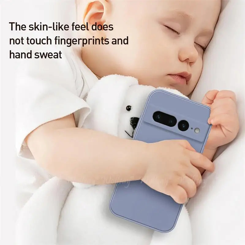 For Google Pixel 7 Pro Case Liquid Silicone Rubber Protector Phone Case Google Pixel 8 Pro 7 Pro 7A 7 6A 6 Pro Cover TPU Case