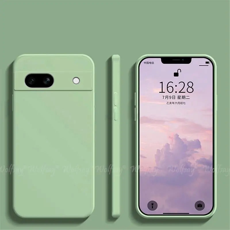 For Google Pixel 7A Case Liquid Silicone Rubber Protector Phone Case Google Pixel 8A 8 Pro 7A 7 6A 6 Pro Cover TPU Pixel 7A Case