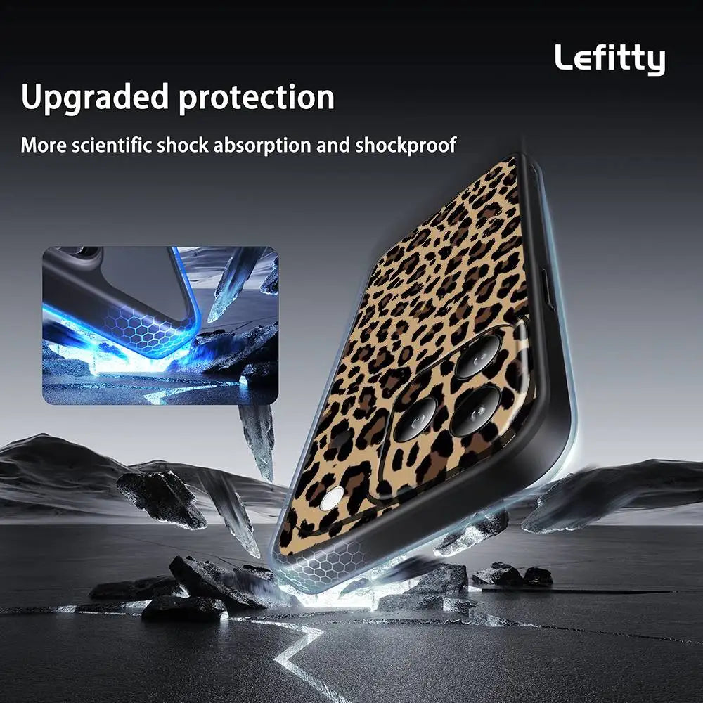 Leopard Print Phone Case For iPhone 16 Pro & 16 Pro Max