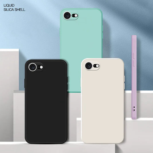 Luxury Liquid Silicone TPU Case for iPhone 16e – Shockproof Full-Coverage Soft Touch Cover