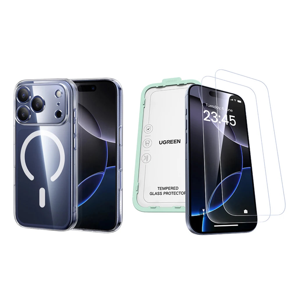 UGREEN Magnetic Shockproof Transparent Not Yellowing Premium Magsafe Case for iPhone 17