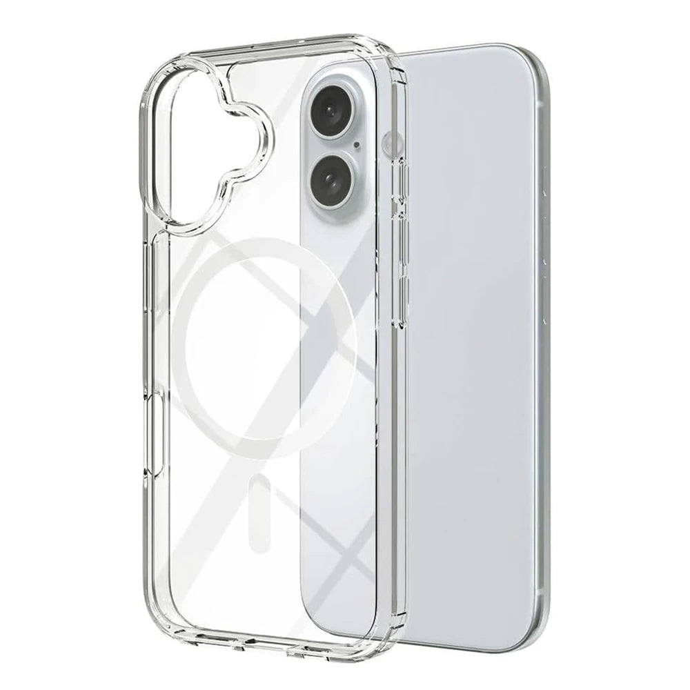 Strong Magnetic Magsafe Case For iPhone 16e 16 Plus Pro Max Hybrid Hard Cover Silicon Clear Shell Shockproof
