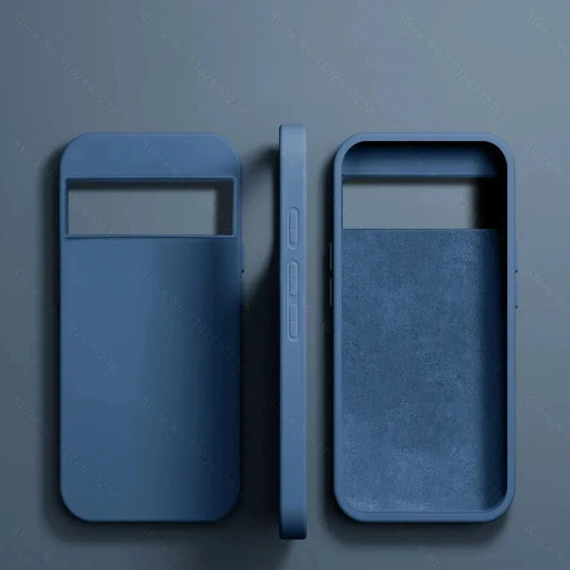 Luxury New Liquid Silicone Cases For Google Pixel 9 8 Pro XL Bumper Shockproof Case Soft Back Cover Phone Accessories