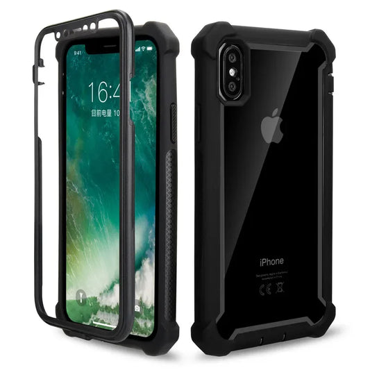 Clear TPU & PC Bumper Case – Shockproof iPhone Cover