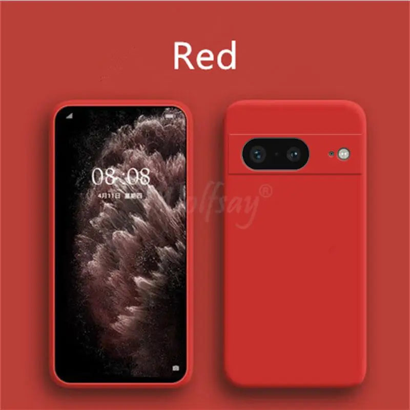 For Google Pixel 8 Case Liquid Silicone Rubber Protector Phone Case Google Pixel 8 Pro 7A 7 6A 6 Pro Cover TPU Pixel 8 Pro Case