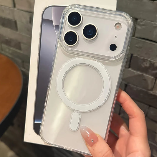 MagSafe Transparent Magnetic Case – iPhone 17/16/15/14/13/12/11 & More