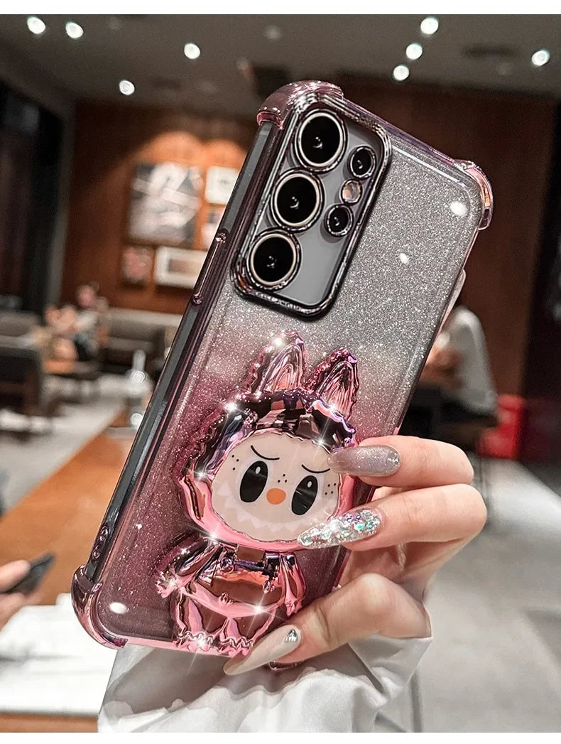 Glitter Mirror Silicone Case for Samsung Galaxy S25 Ultra