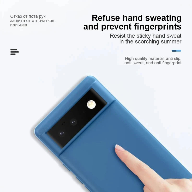 Luxury New Liquid Silicone Cases For Google Pixel 9 8 Pro XL Bumper Shockproof Case Soft Back Cover Phone Accessories
