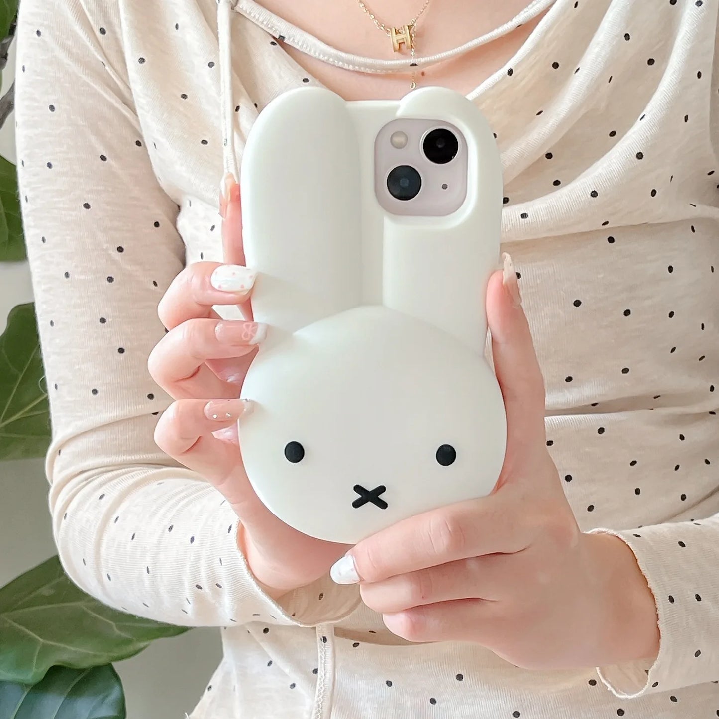 Miffy Kawaii Silicone Phone Case for iPhone – Soft Anti-Drop Full Cover