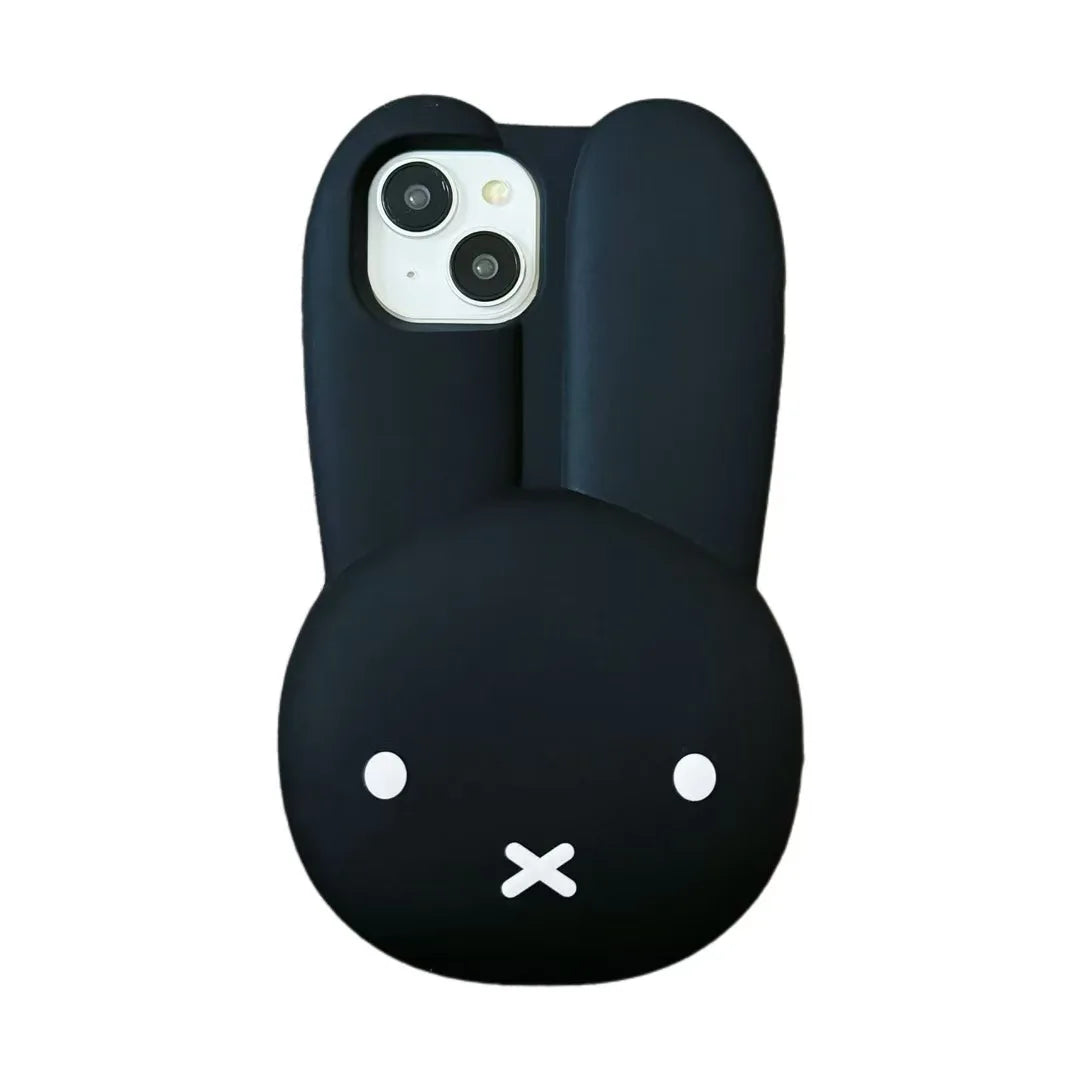 Miffy Kawaii Silicone Phone Case for iPhone – Soft Anti-Drop Full Cover