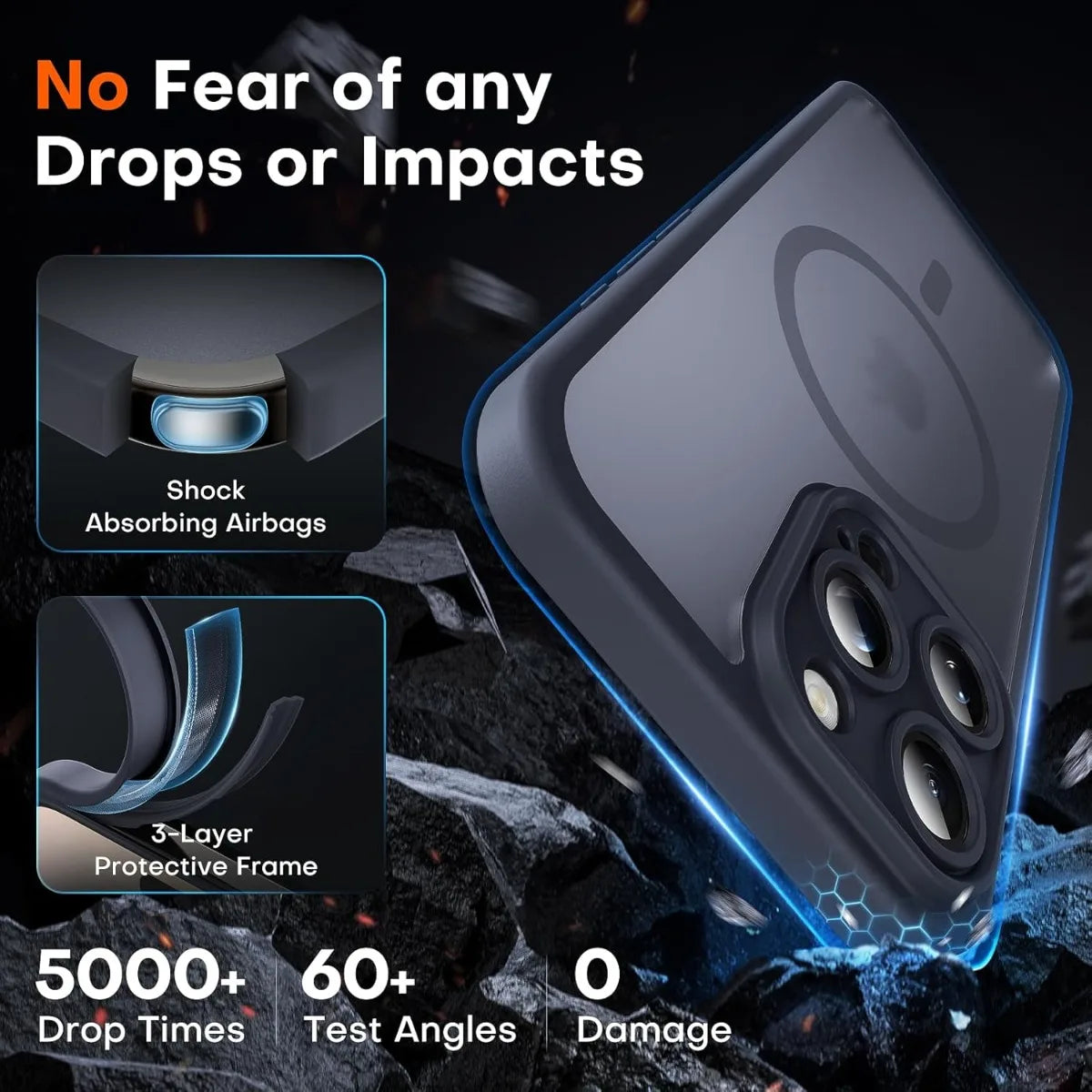 Translucent Magnetic Matte Phone Case for iPhone 16 Plus Pro Max Compatible with Magsafe