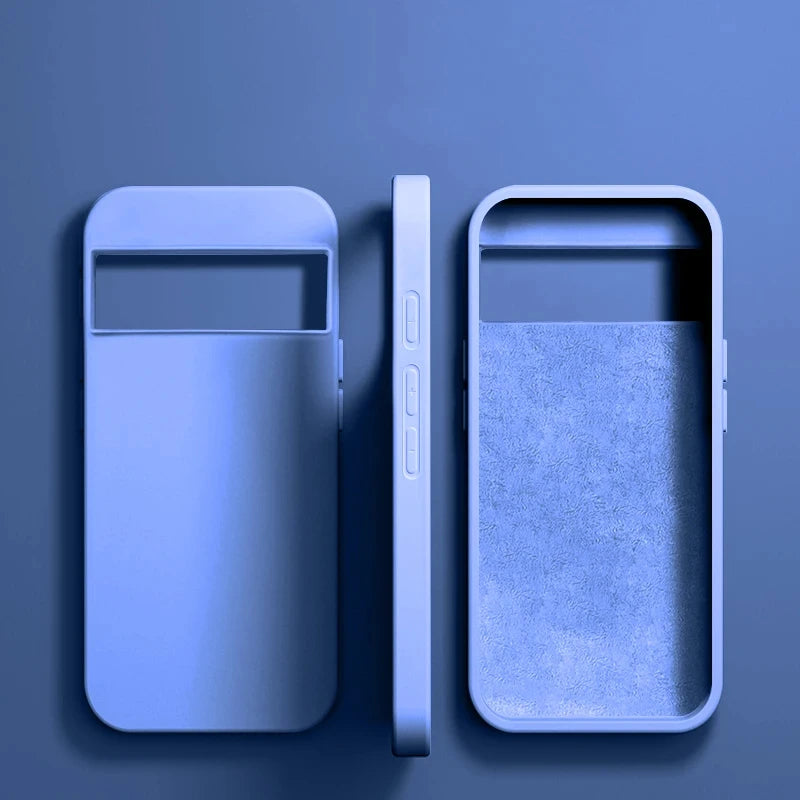 Luxury New Liquid Silicone Cases For Google Pixel 9 8 Pro XL Bumper Shockproof Case Soft Back Cover Phone Accessories