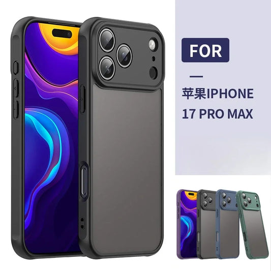 Premium Matte Clear Skin Feel Phone Case for iPhone 17 Air Pro Max Solid Color Camera Protective Cover