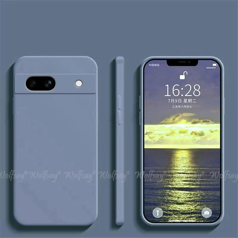 For Google Pixel 7A Case Liquid Silicone Rubber Protector Phone Case Google Pixel 8A 8 Pro 7A 7 6A 6 Pro Cover TPU Pixel 7A Case