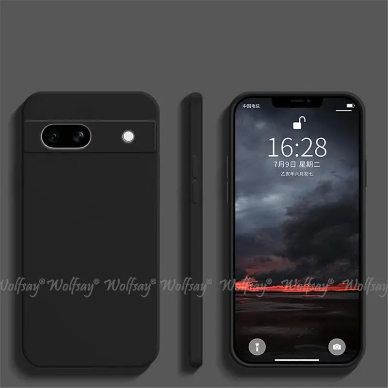 For Google Pixel 7A Case Liquid Silicone Rubber Protector Phone Case Google Pixel 8A 8 Pro 7A 7 6A 6 Pro Cover TPU Pixel 7A Case